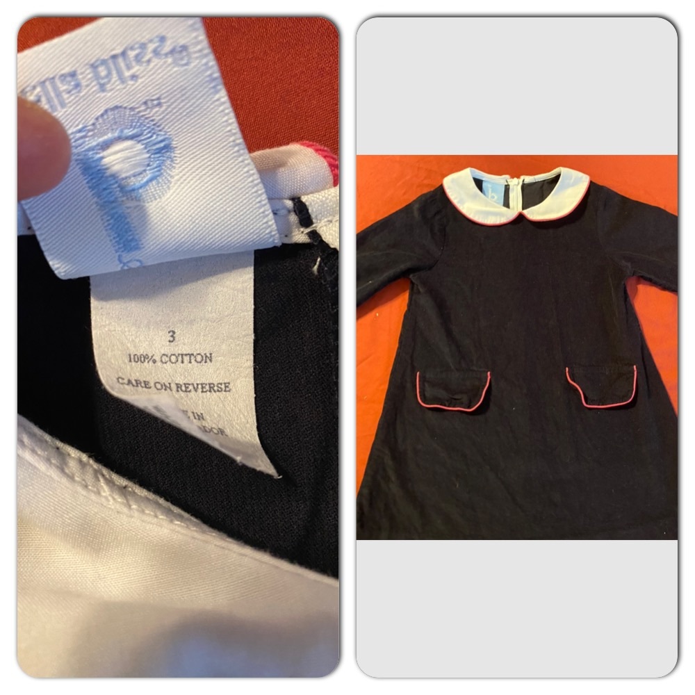 Black corduroy dress